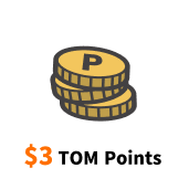 $3 TOM Points