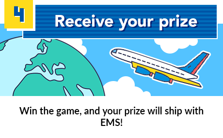 Receive your prize