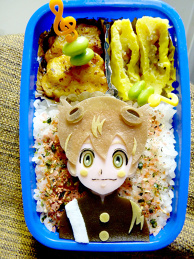 Charaben (a decorated bento) of "Inazuma Eleven Go"
