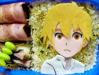 Charaben (a decorated bento) of "Inazuma Eleven Go"
