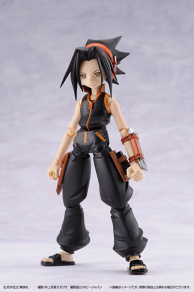 A figure of Yoh Asakura, main character of Shaman King