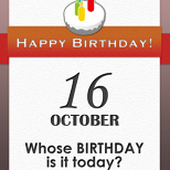 Whose BIRTHDAY is it today? (2/7)