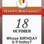 Whose BIRTHDAY is it today? (4/7)