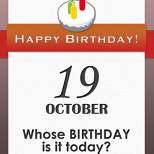 Whose BIRTHDAY is it today? (5/7)