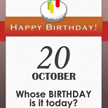 Whose BIRTHDAY is it today? (6/7)