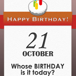 Whose BIRTHDAY is it today? (7/7)