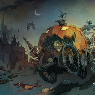 Pumpkin carriage