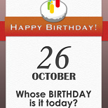 Whose BIRTHDAY is it today? (3/5)
