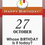 Whose BIRTHDAY is it today? (4/5)