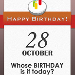Whose BIRTHDAY is it today? (5/5)