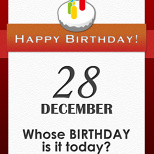 Whose BIRTHDAY is it today? (2/7)