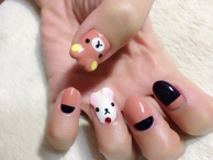 Rilakkuma Nail Art♪