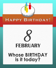 Whose BIRTHDAY is it today?