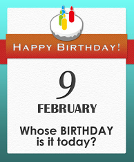 Whose BIRTHDAY is it today?