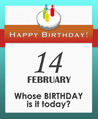 Whose BIRTHDAY is it today?