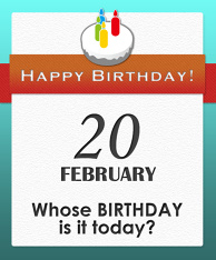 Whose BIRTHDAY is it today?