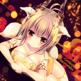 Horn girl with crystal