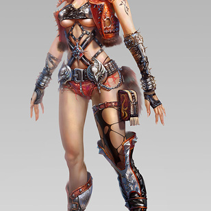 Avatar design (heavy metal) female suit