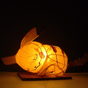 A Cute Sleepy Face ♪ “Sleeping Pikachu” Lampshade