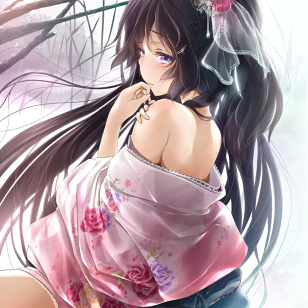 Kimono with a little modern taste .