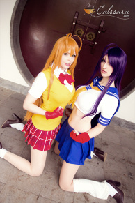 Hakufu Sonsaku and Kanu Unchou (Ikki tousen | Ikkitousen | Battle Vixen) Cosplay by Calssara