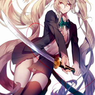Sword-Wielding High School Girl