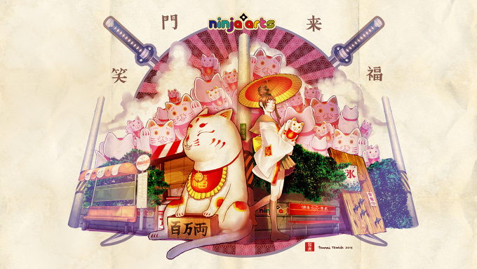 【ANIME&MANGAFEST2014(Collabo!Collabo!) 】「Sho Mon Rai Fuku」Your smile calls the fortune.