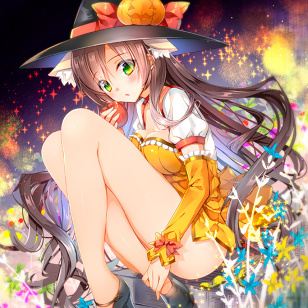 Halloween Cat-Eared Witch