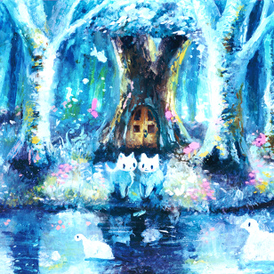 Forest of White Cats