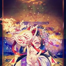 Sakura Exhibition 2015 [White Fox on a Moonlit Night] | Anime Gallery