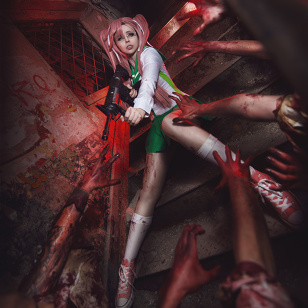 Saya Takagi (Highschool of the Dead) Cosplay by Calssara