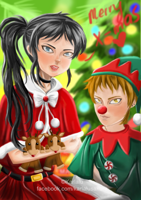 Behind is a bright tree