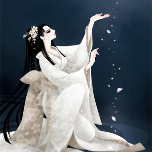 Japan Beauty "Snow,Moon & Flowers"