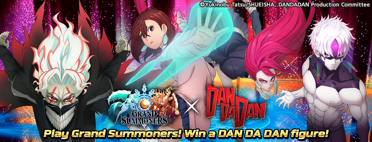 Play Grand Summoners! Win a DAN DA DAN figure!