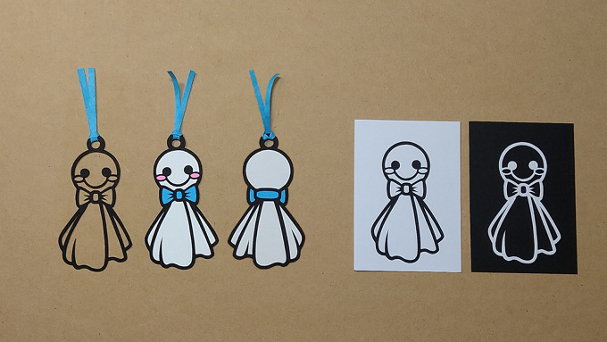 Paper-cut Artwork Bookmark "Teru Teru Bouzu"
