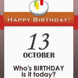 Whose BIRTHDAY is it today? (6/7)