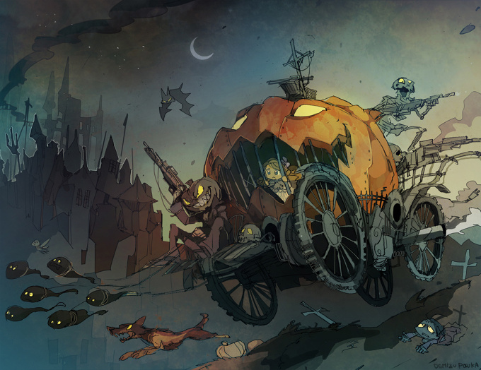 Pumpkin carriage