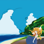 Misuzu-chin drawing process (2/2)