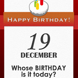 Whose BIRTHDAY is it today? (4/4)