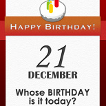 Whose BIRTHDAY is it today? (2/7)