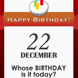 Whose BIRTHDAY is it today? (3/7)
