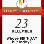 Whose BIRTHDAY is it today? (4/7)