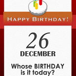 Whose BIRTHDAY is it today? (7/7)