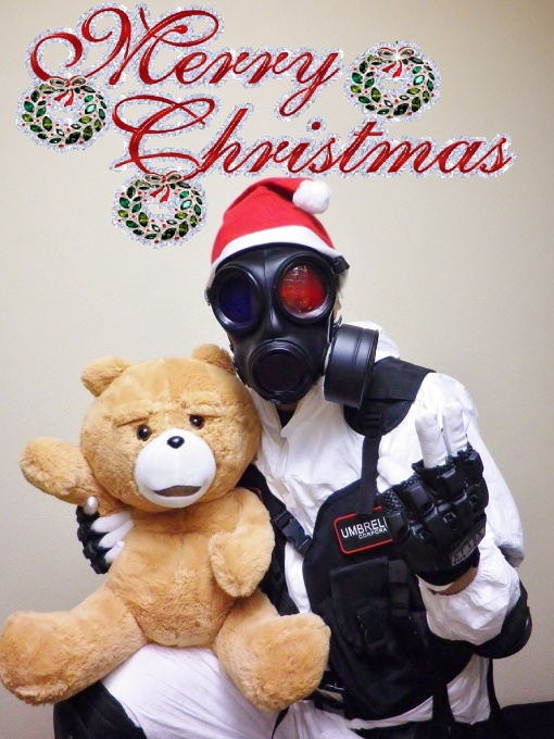 Another HUNK with ted  #Resident Evil