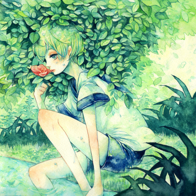 Early summer raindrops