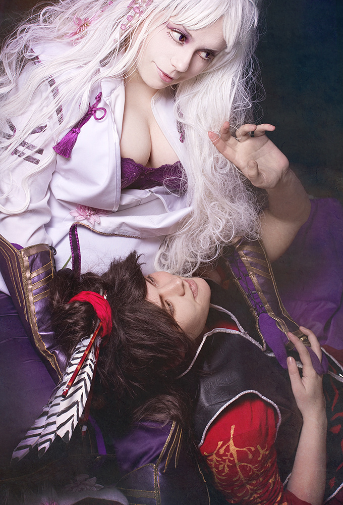 Sengoku Basara Cosplay. Hanbei FEM-ver.