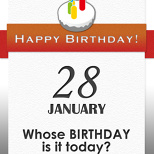 Whose BIRTHDAY is it today? (5/7)