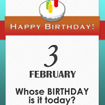 Whose BIRTHDAY is it today? (4/7)