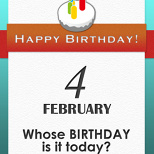 Whose BIRTHDAY is it today? (5/7)