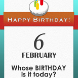Whose BIRTHDAY is it today? (7/7)